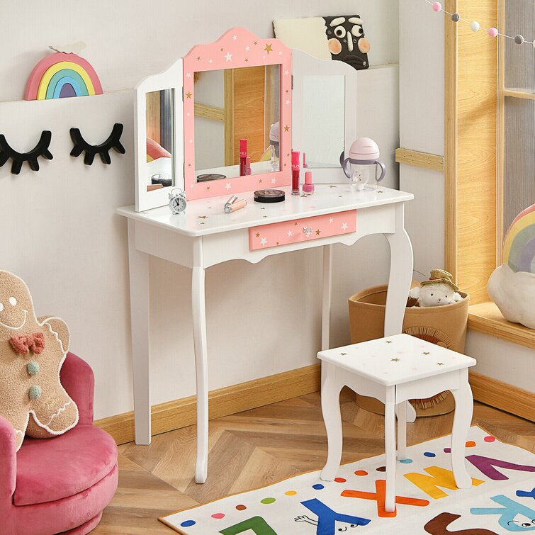 Kids wooden hotsell dressing table